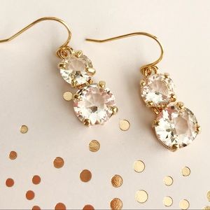 Banana Republic Gold and Clear Earrings
